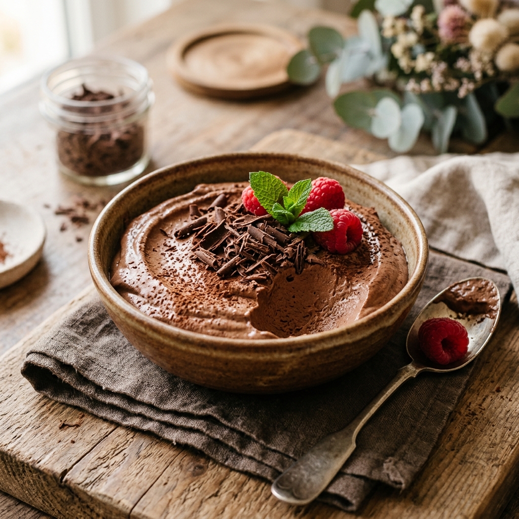 Cottage Cheese Chocolate Mousse 3-Ingredient
