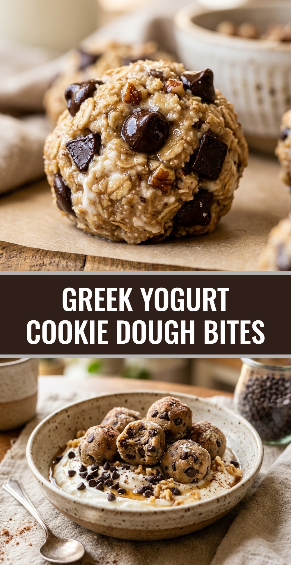 Greek Yogurt Cookie Dough Bites
