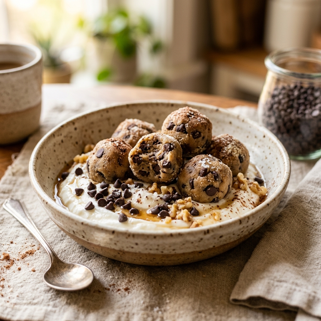 Greek Yogurt Cookie Dough Bites